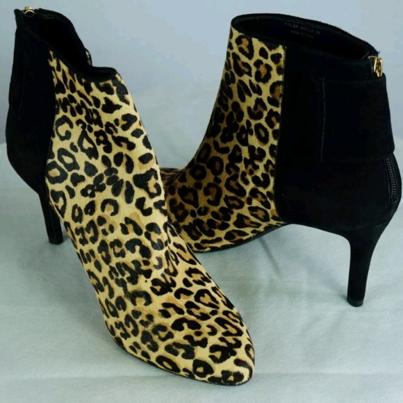 Cole Haan Shoes - Cole Haan Claremont Calf Hair Leopard Ankle Boot 6